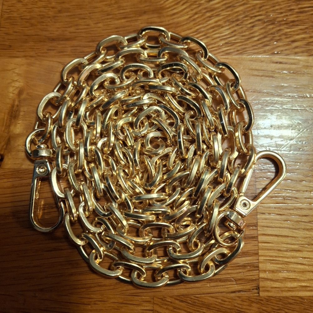 Gold Unbranded 47" Handbag Chain New - Picture 1 of 3